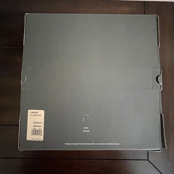Waterford Crystal Lismore 12" Cake Plate in Original Box - NWT - Picture 7 of 7